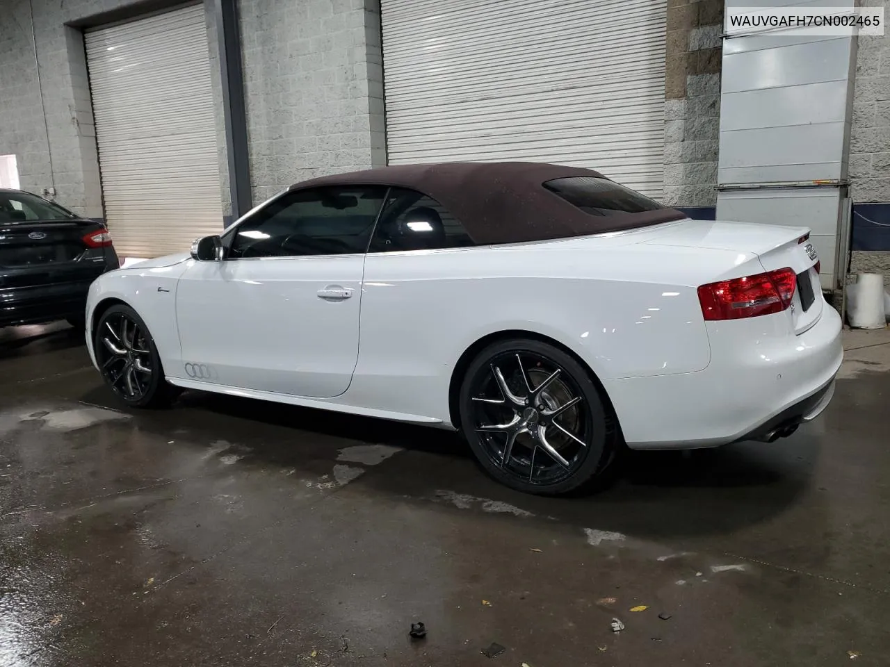 2012 Audi S5 Prestige VIN: WAUVGAFH7CN002465 Lot: 76982614