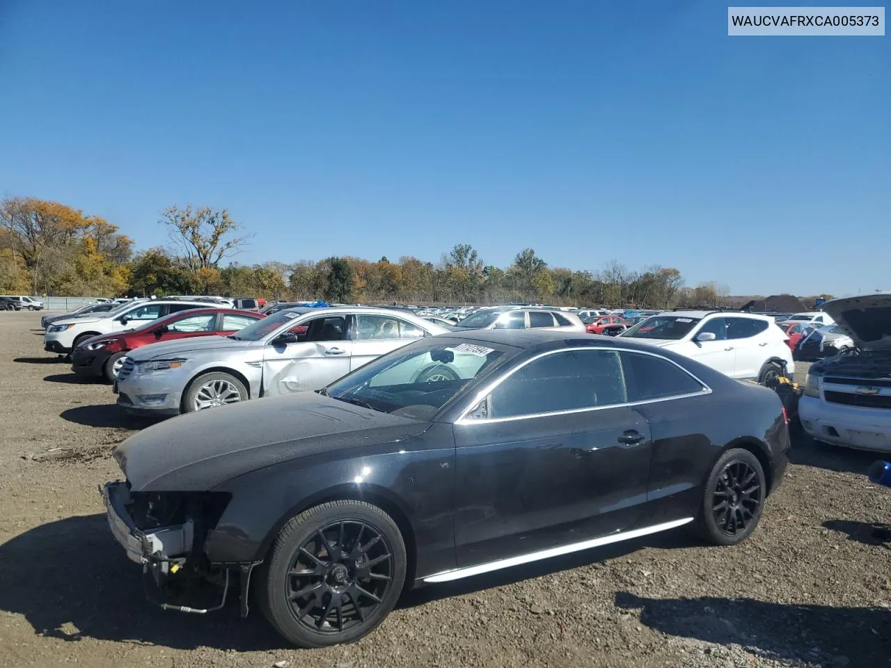 2012 Audi S5 Premium Plus VIN: WAUCVAFRXCA005373 Lot: 77127594