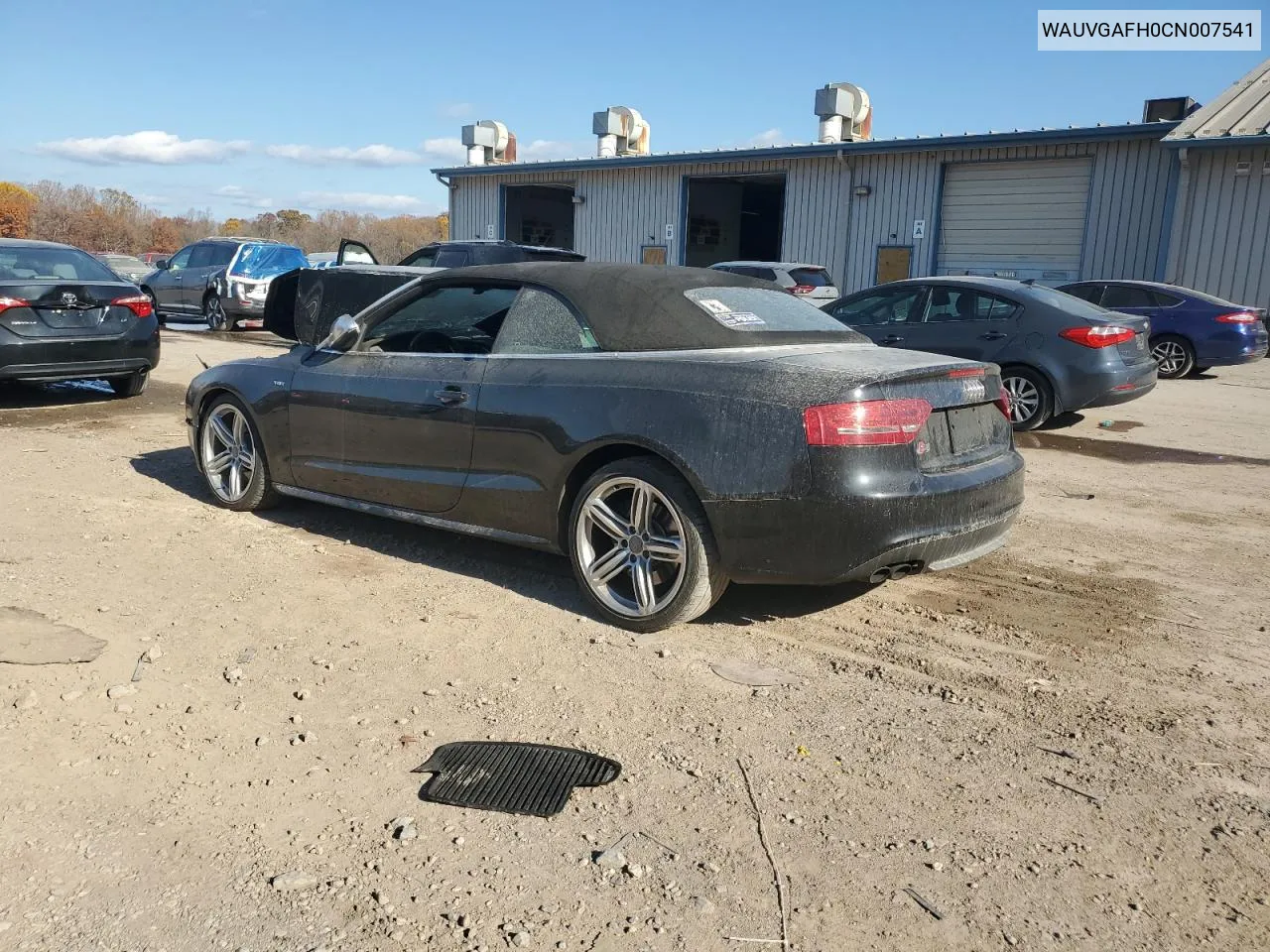 2012 Audi S5 Prestige VIN: WAUVGAFH0CN007541 Lot: 78230154