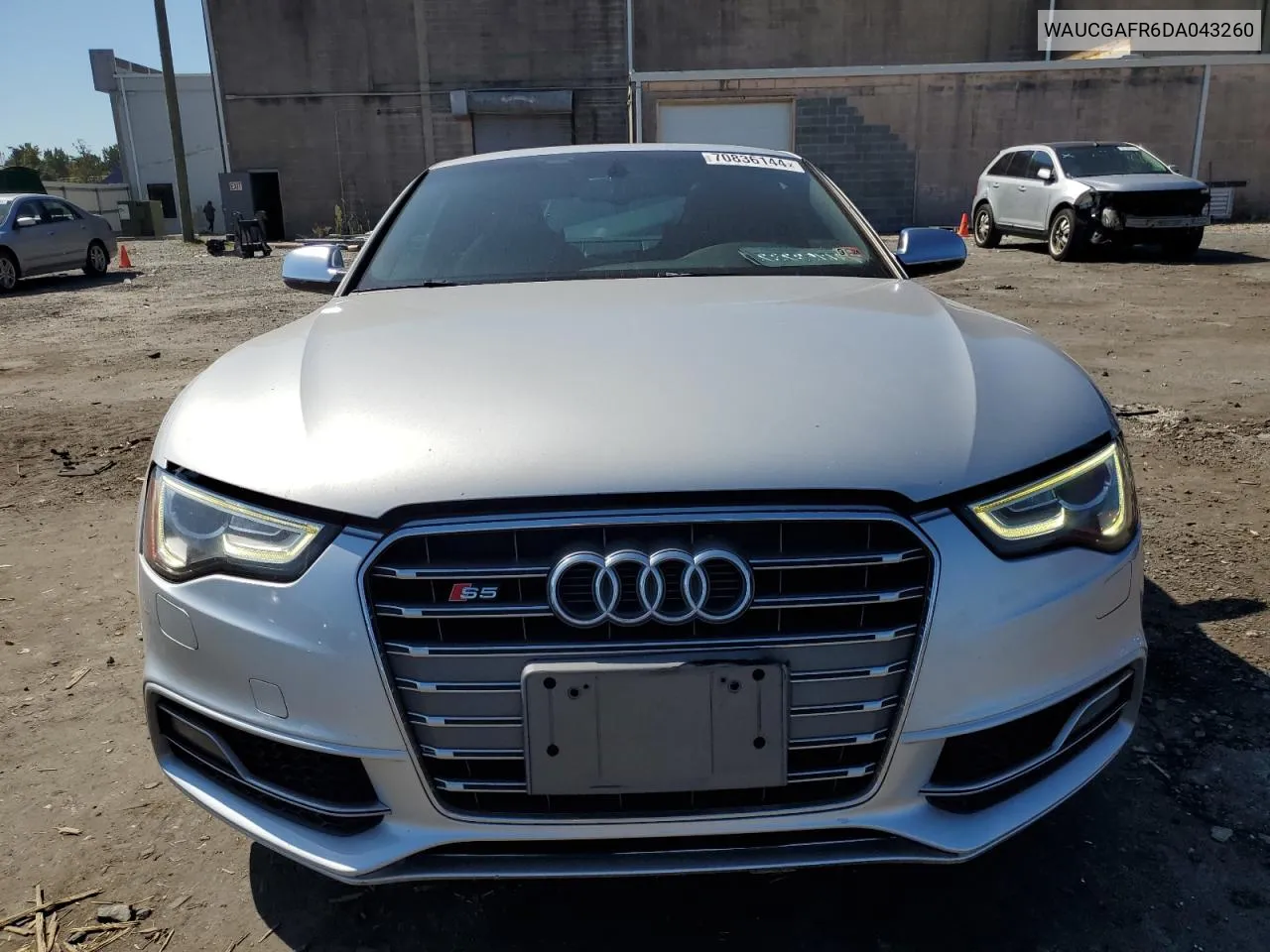 2013 Audi S5 Premium Plus VIN: WAUCGAFR6DA043260 Lot: 70836144