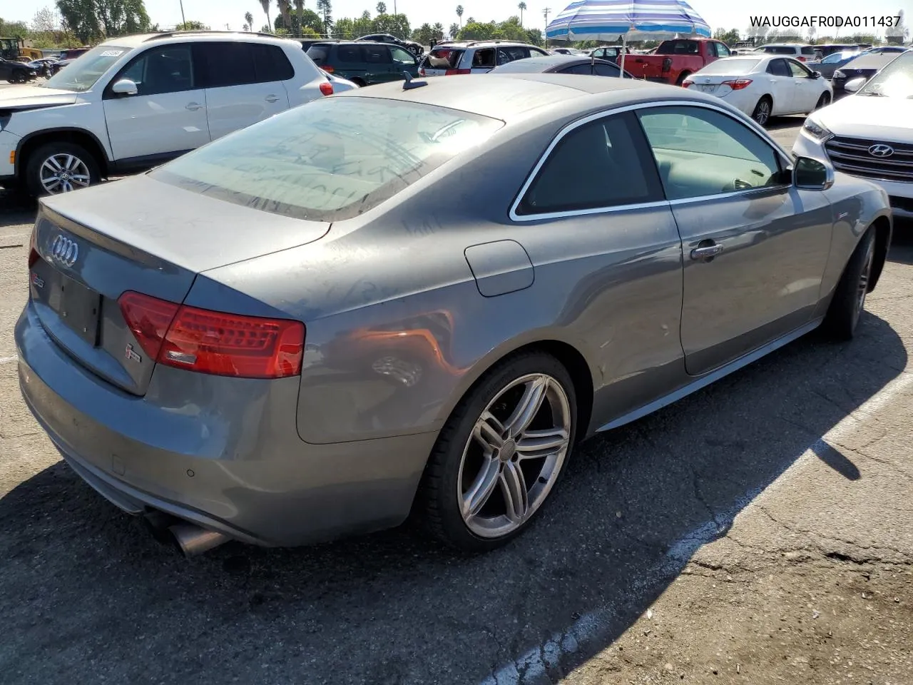 2013 Audi S5 Premium Plus VIN: WAUGGAFR0DA011437 Lot: 70889704