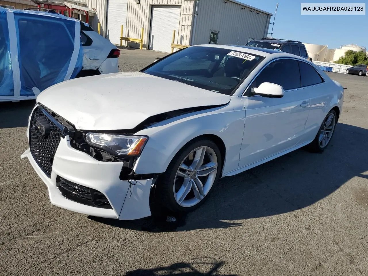 2013 Audi S5 Premium Plus VIN: WAUCGAFR2DA029128 Lot: 73207084