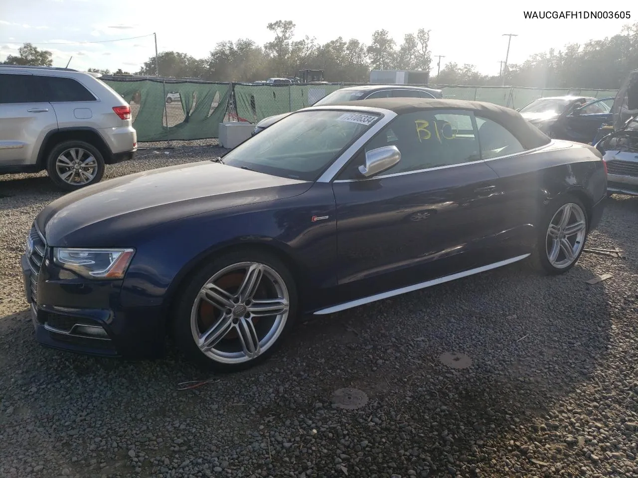 2013 Audi S5 Premium Plus VIN: WAUCGAFH1DN003605 Lot: 75106334