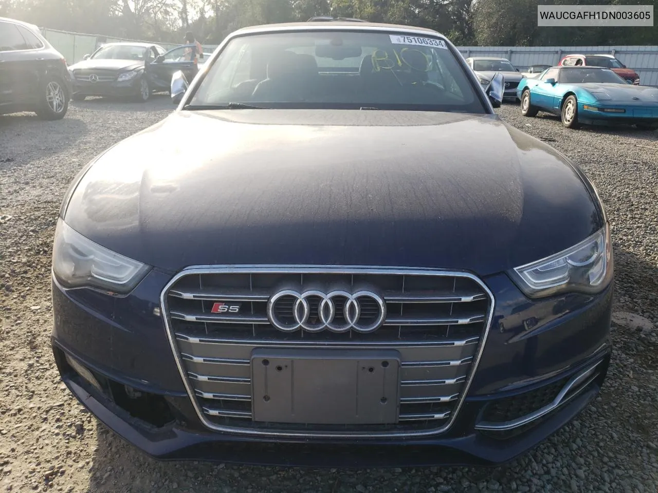 2013 Audi S5 Premium Plus VIN: WAUCGAFH1DN003605 Lot: 75106334