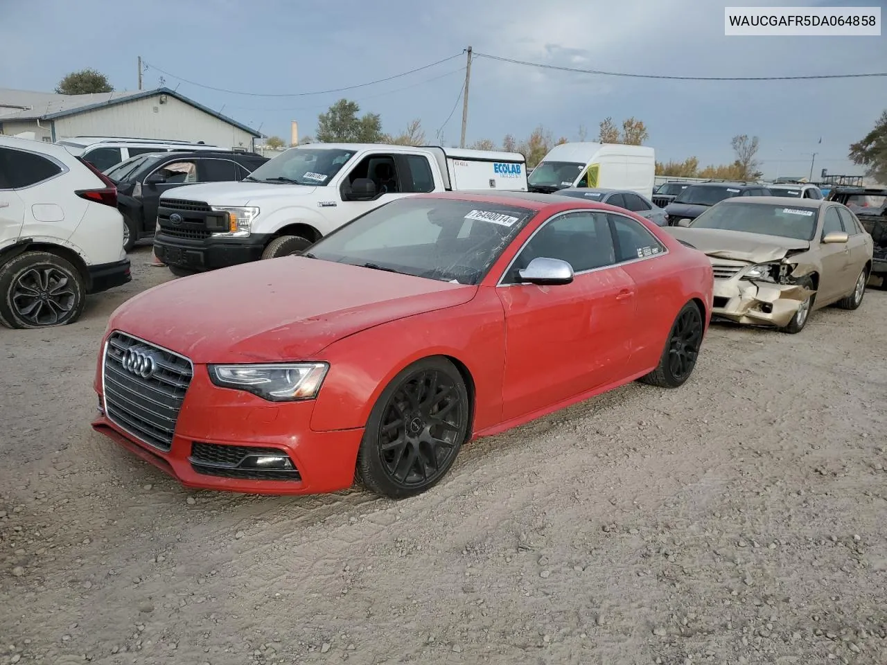 2013 Audi S5 Premium Plus VIN: WAUCGAFR5DA064858 Lot: 76490014