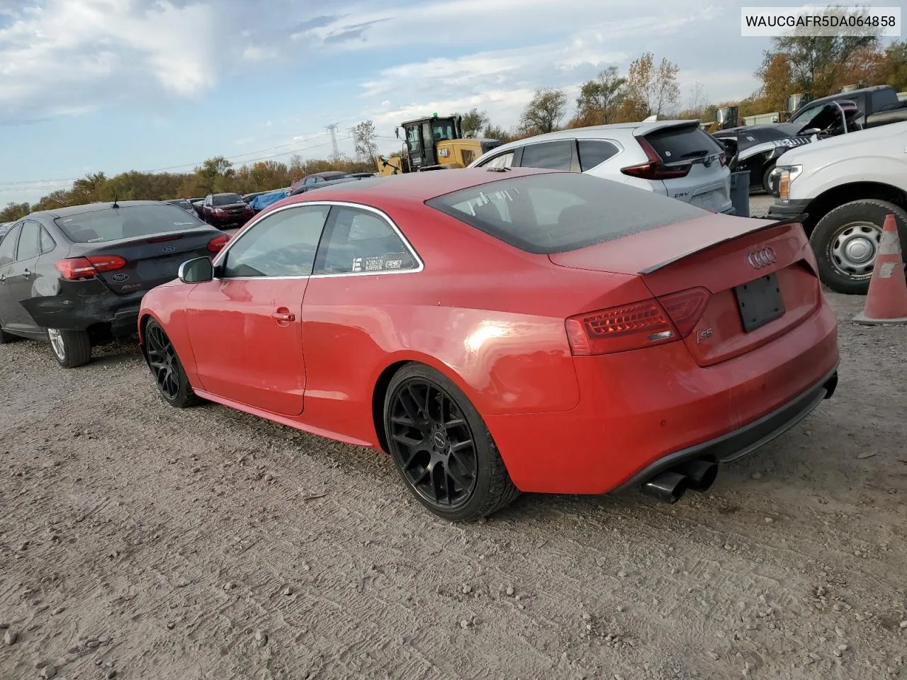 2013 Audi S5 Premium Plus VIN: WAUCGAFR5DA064858 Lot: 76490014