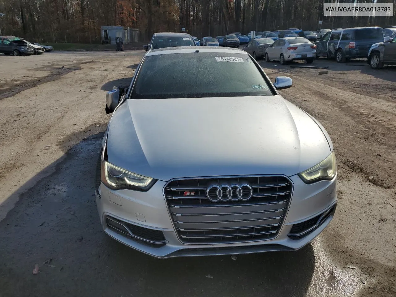 2013 Audi S5 Prestige VIN: WAUVGAFR8DA013783 Lot: 78148884