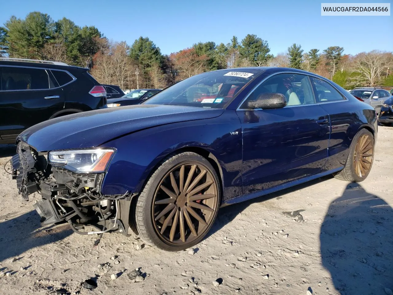 2013 Audi S5 Premium Plus VIN: WAUCGAFR2DA044566 Lot: 79260724