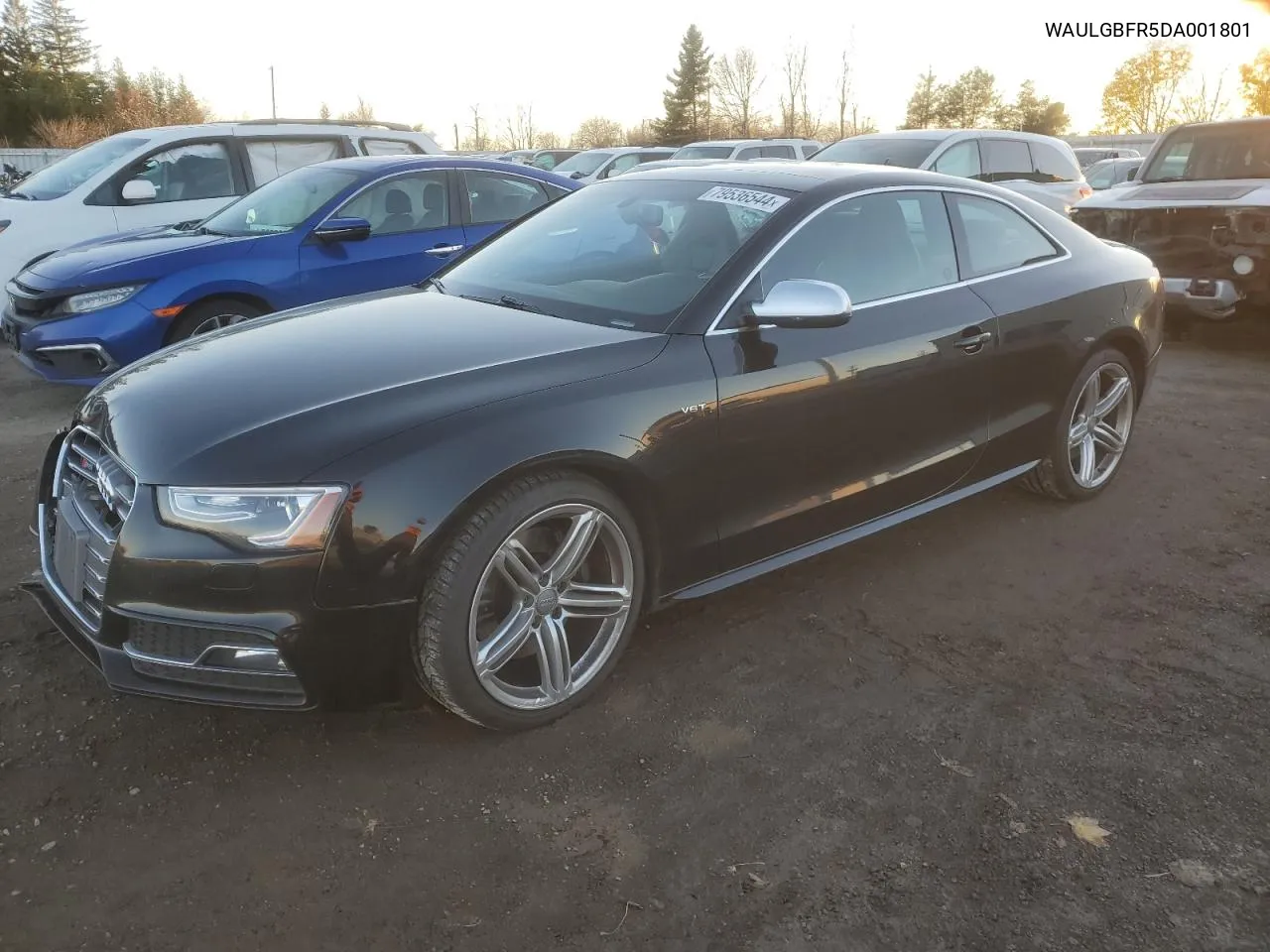 2013 Audi S5 Premium VIN: WAULGBFR5DA001801 Lot: 79536544