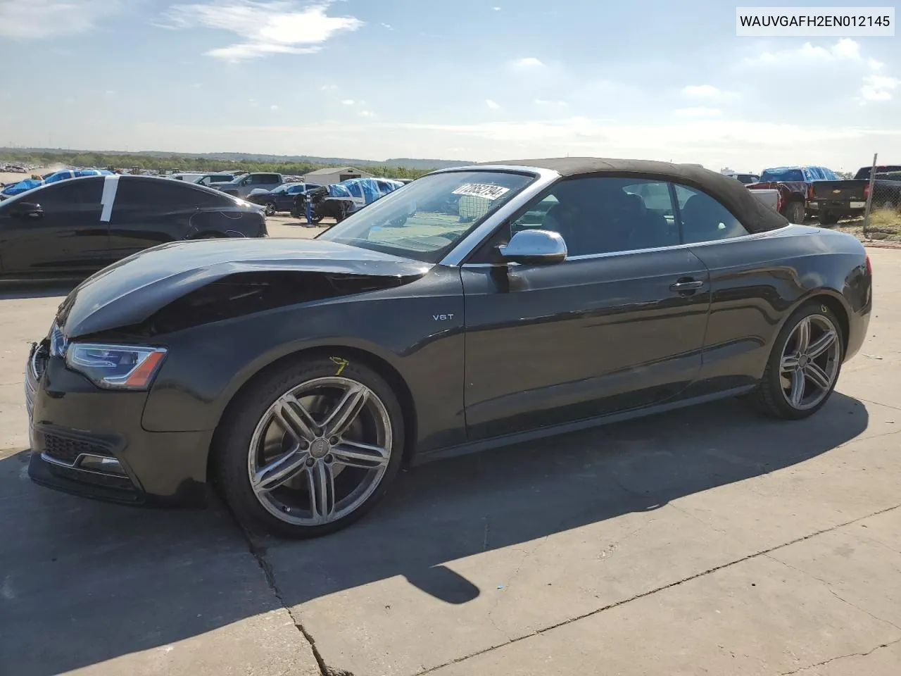 2014 Audi S5 Prestige VIN: WAUVGAFH2EN012145 Lot: 72852794