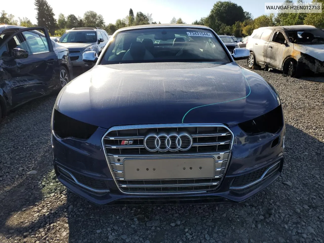 WAUVGAFH2EN012713 2014 Audi S5 Prestige