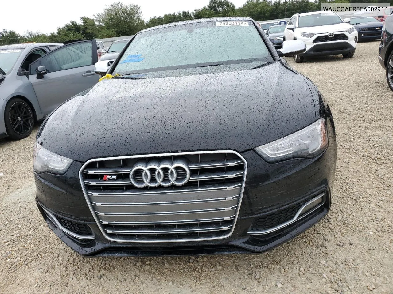 2014 Audi S5 Premium Plus VIN: WAUGGAFR5EA002914 Lot: 74253114