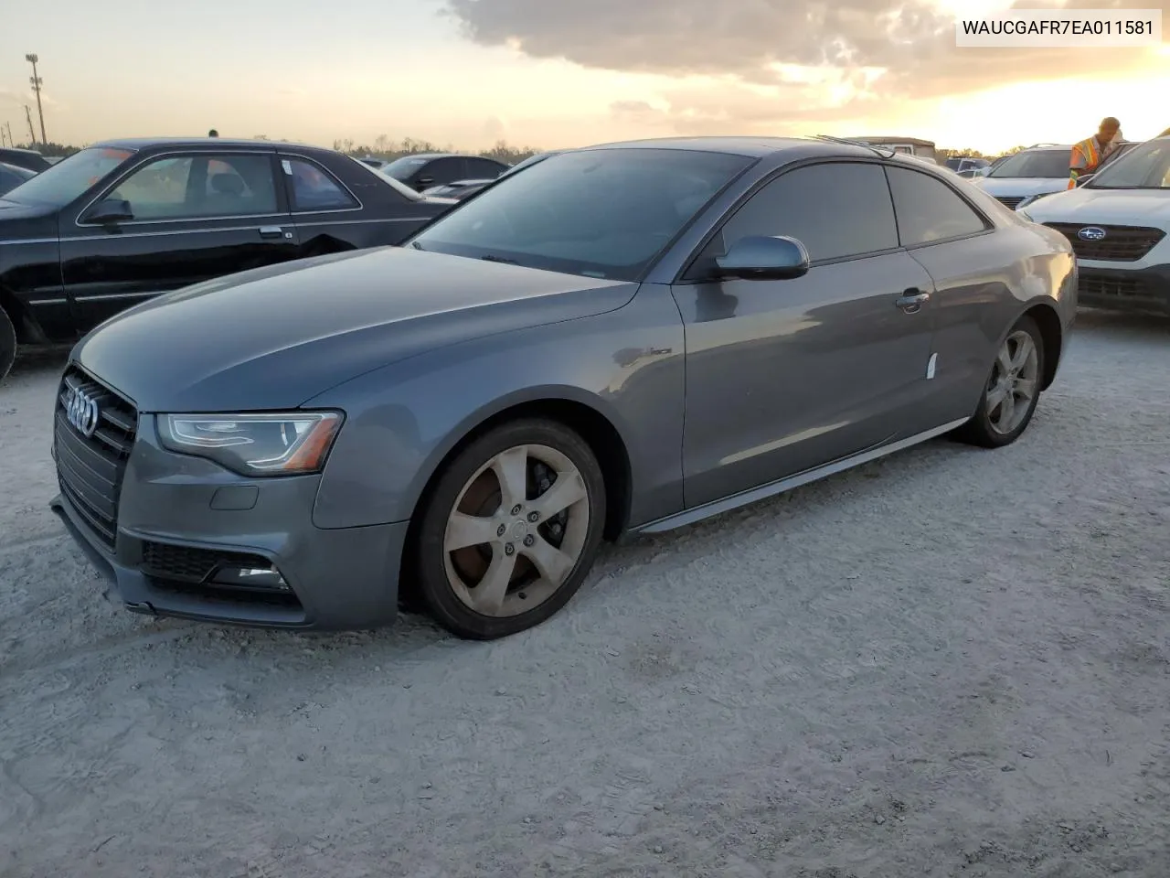 2014 Audi S5 Premium Plus VIN: WAUCGAFR7EA011581 Lot: 75203614