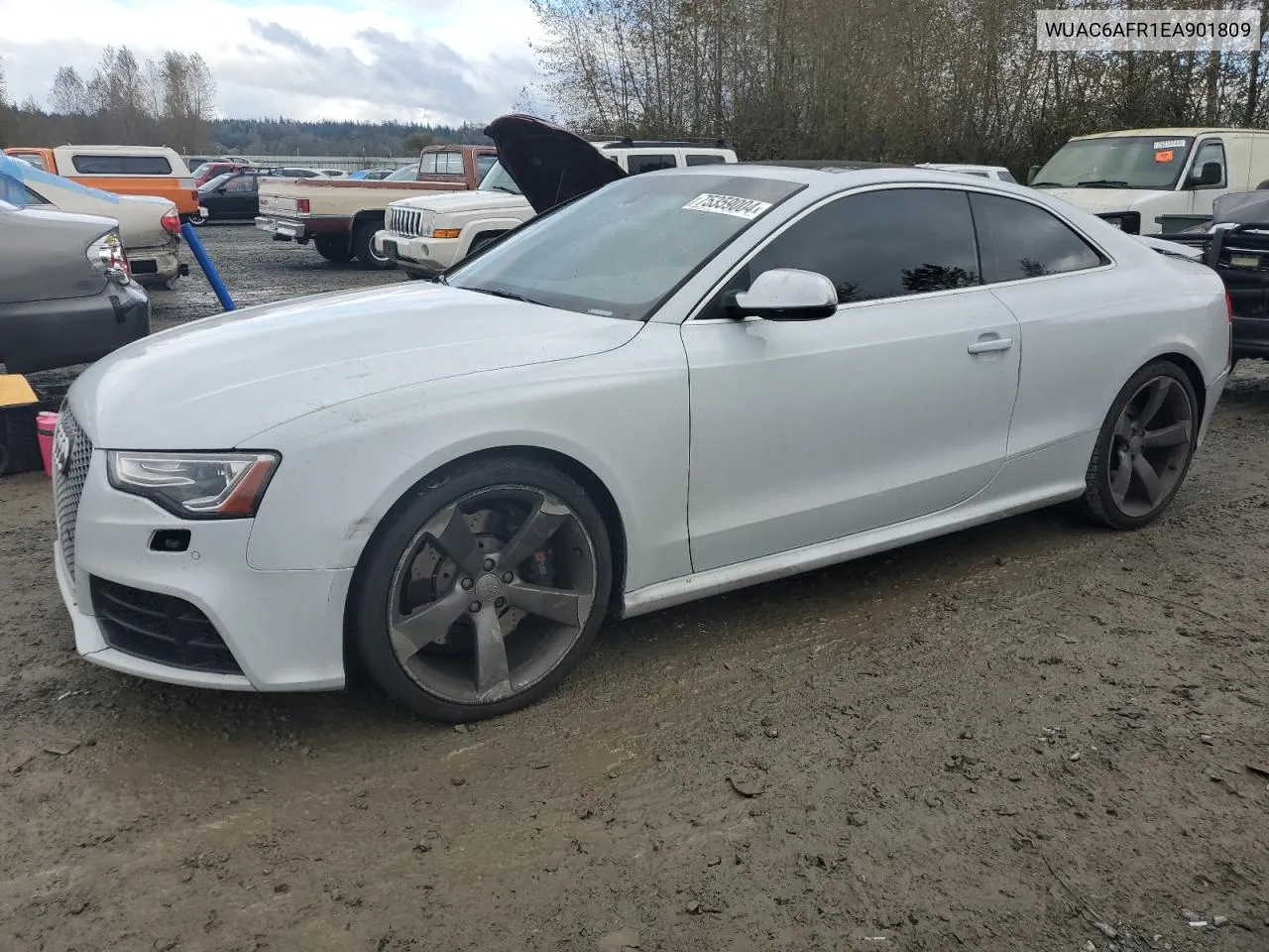 2014 Audi Rs5 VIN: WUAC6AFR1EA901809 Lot: 75359004