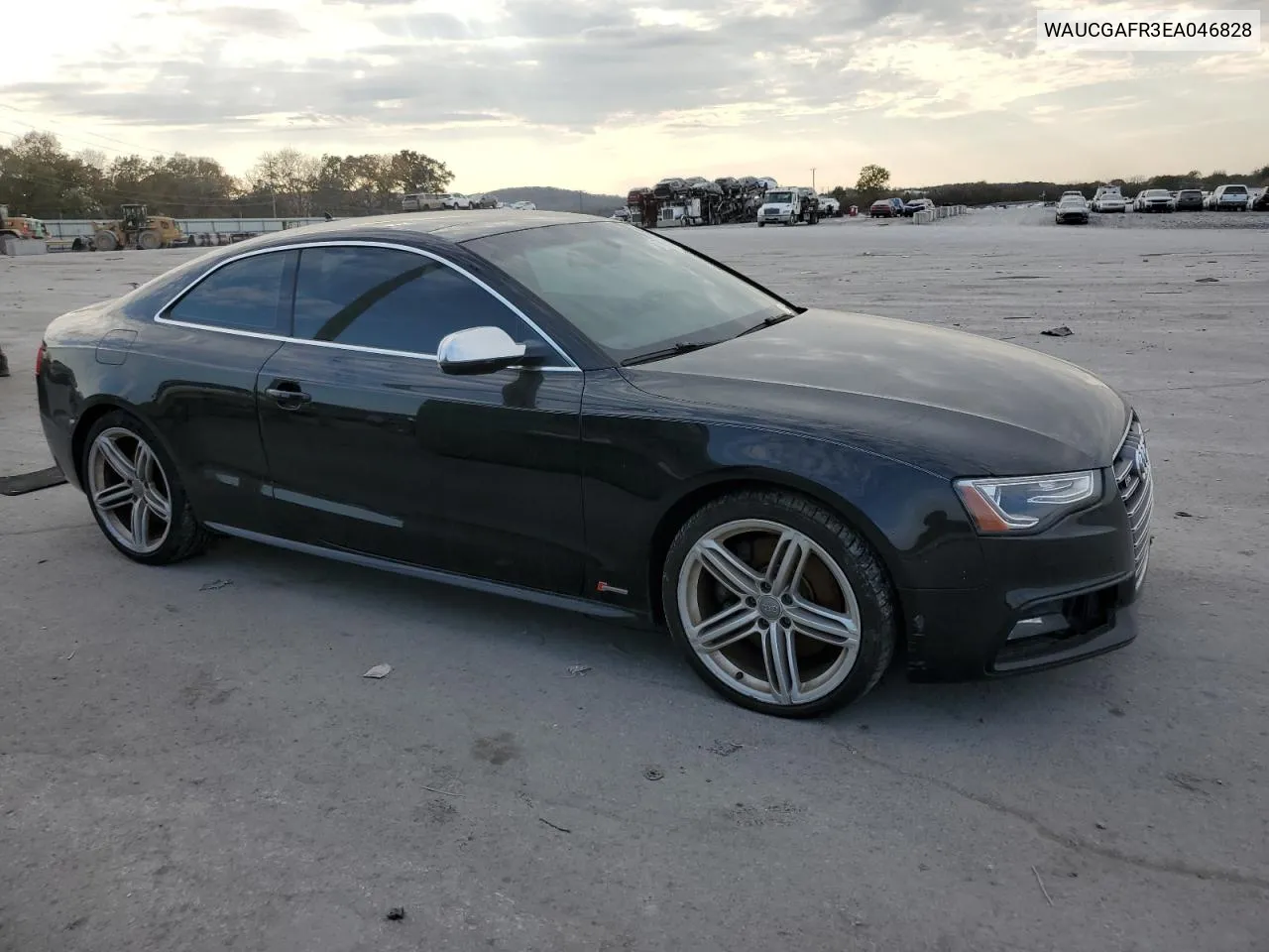 2014 Audi S5 Premium Plus VIN: WAUCGAFR3EA046828 Lot: 77654944