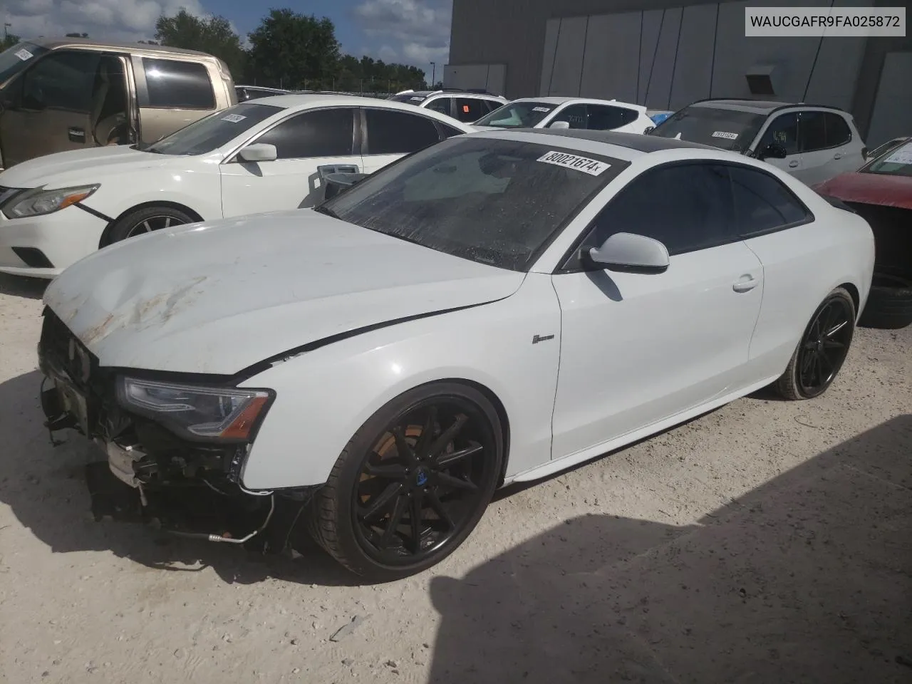 2015 Audi S5 Premium Plus VIN: WAUCGAFR9FA025872 Lot: 80021674