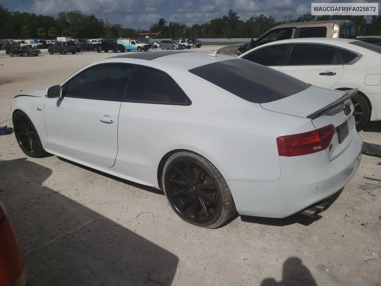 2015 Audi S5 Premium Plus VIN: WAUCGAFR9FA025872 Lot: 80021674