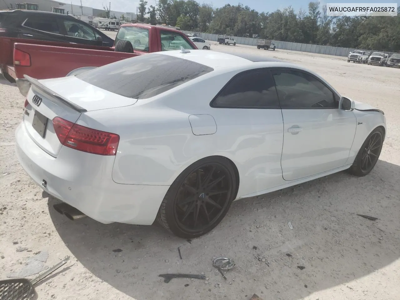 2015 Audi S5 Premium Plus VIN: WAUCGAFR9FA025872 Lot: 80021674