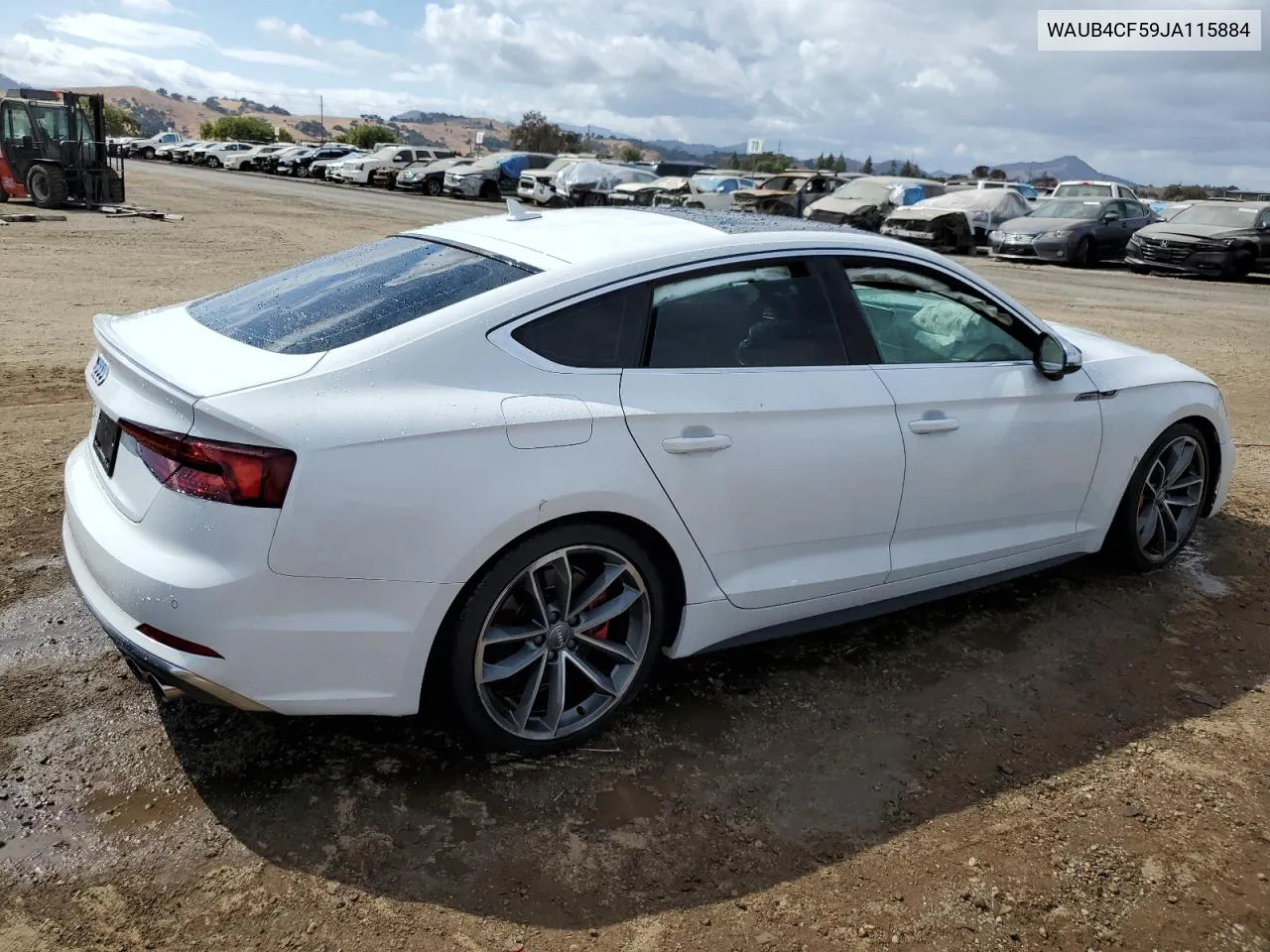 2018 Audi S5 Premium Plus VIN: WAUB4CF59JA115884 Lot: 71809104