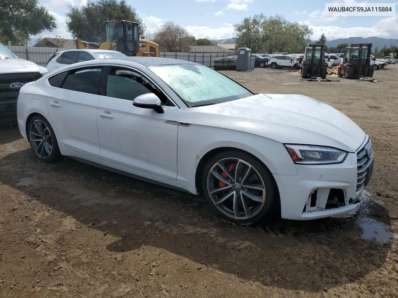 2018 Audi S5 Premium Plus VIN: WAUB4CF59JA115884 Lot: 71809104