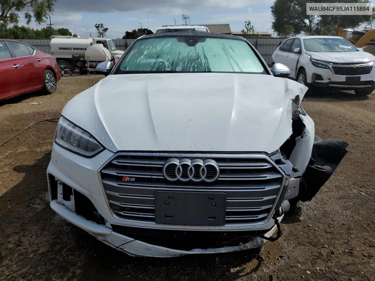 2018 Audi S5 Premium Plus VIN: WAUB4CF59JA115884 Lot: 71809104