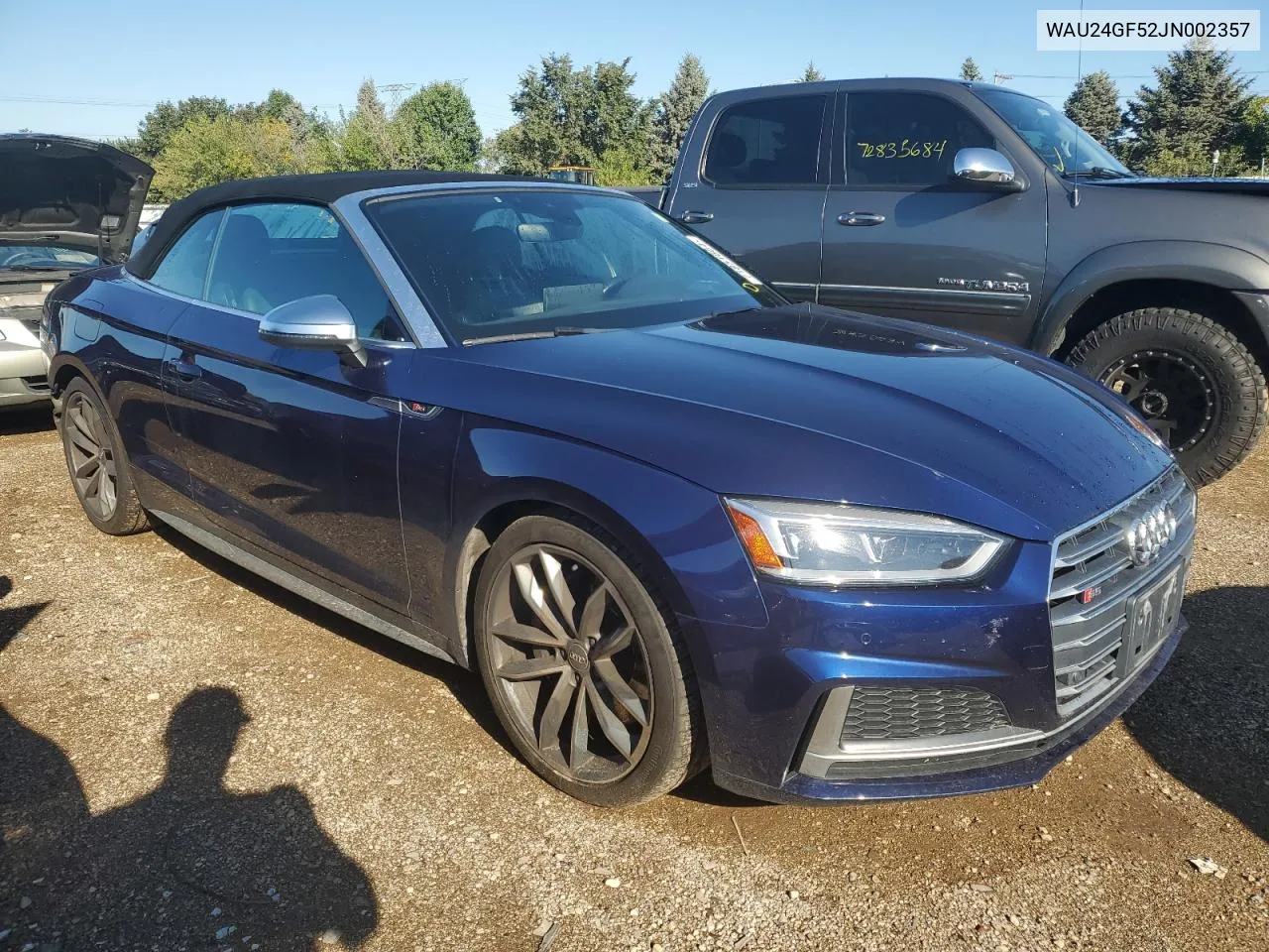 2018 Audi S5 Prestige VIN: WAU24GF52JN002357 Lot: 71851664