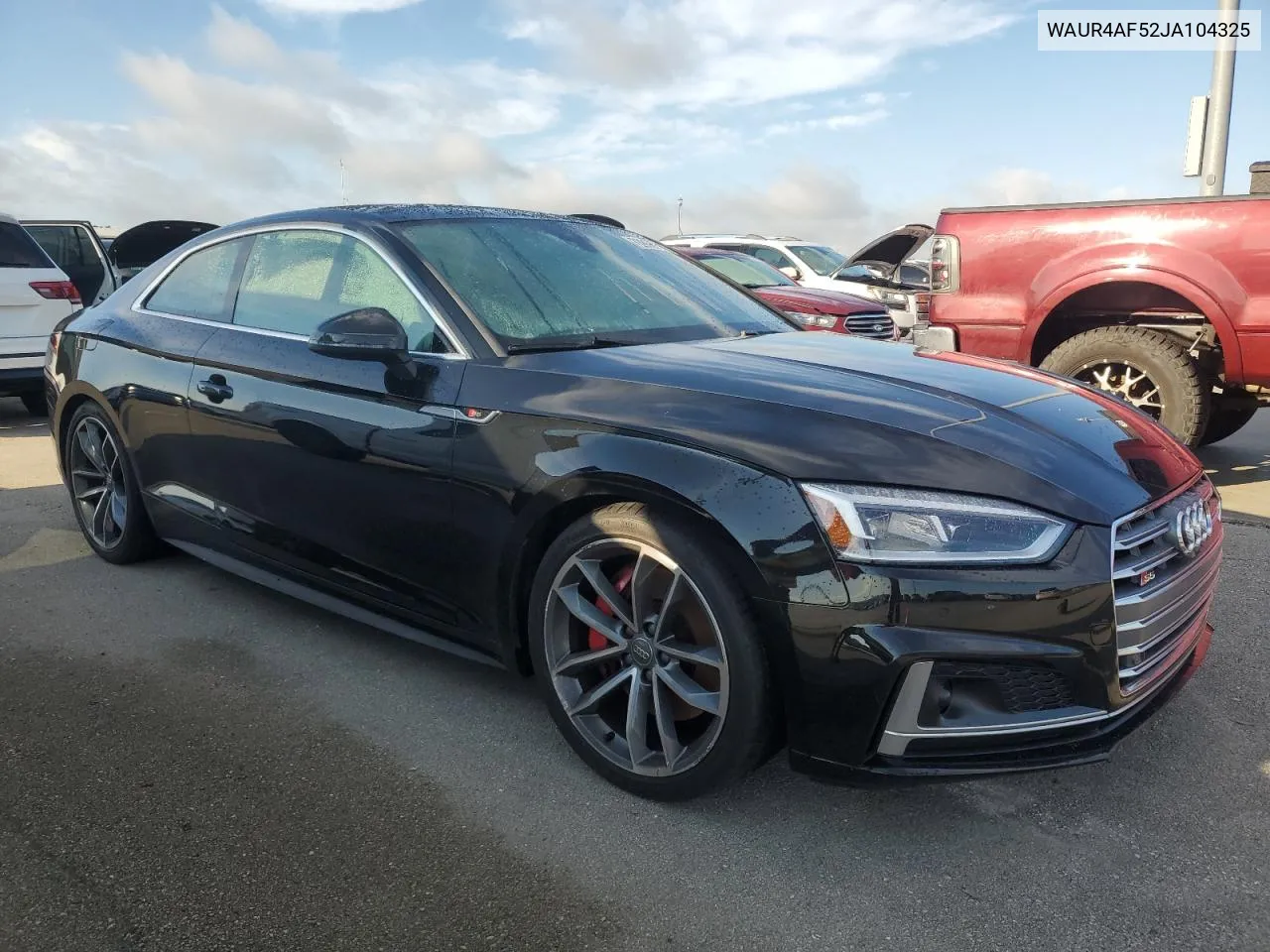 2018 Audi S5 Prestige VIN: WAUR4AF52JA104325 Lot: 73858734