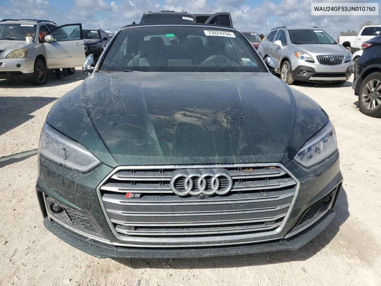 2018 Audi S5 Prestige VIN: WAU24GF53JN010760 Lot: 75024294