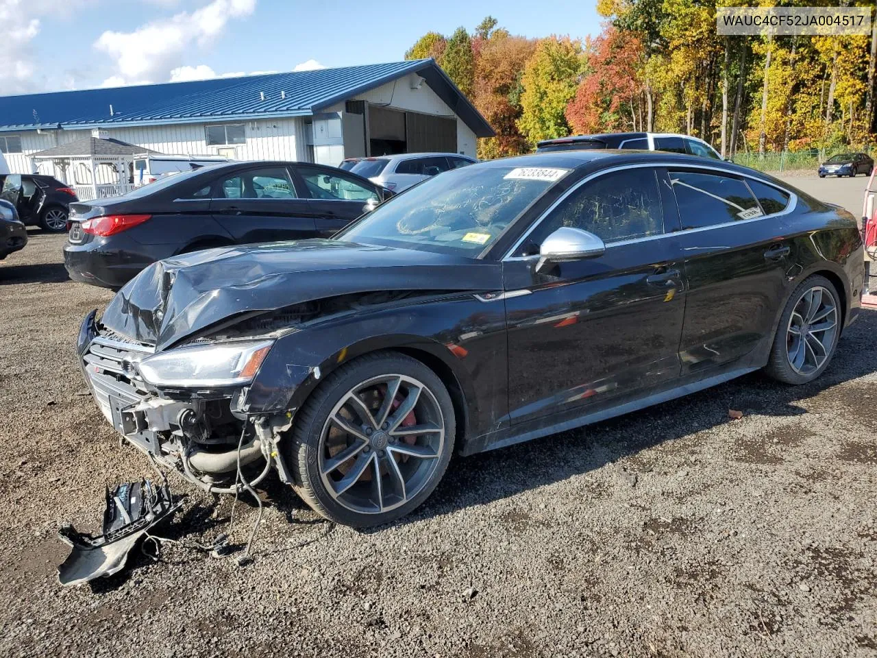 2018 Audi S5 Prestige VIN: WAUC4CF52JA004517 Lot: 76233844