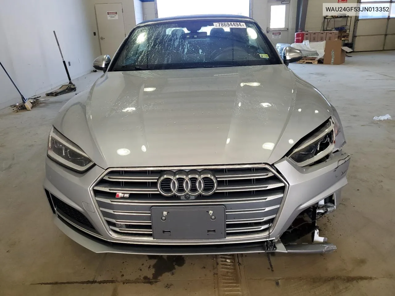 2018 Audi S5 Prestige VIN: WAU24GF53JN013352 Lot: 78694494