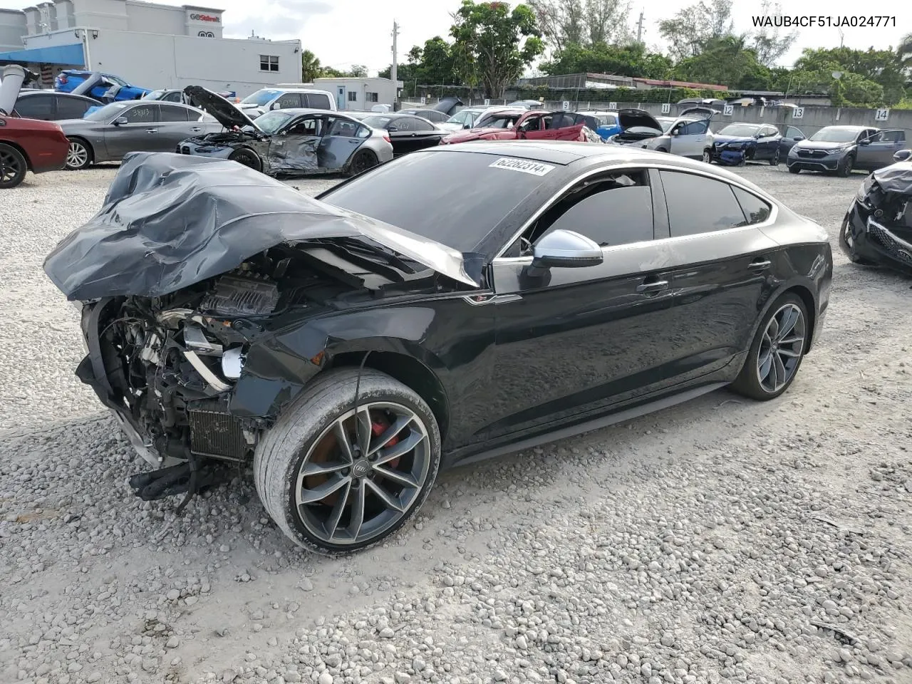 2018 Audi S5 Premium Plus VIN: WAUB4CF51JA024771 Lot: 80023194