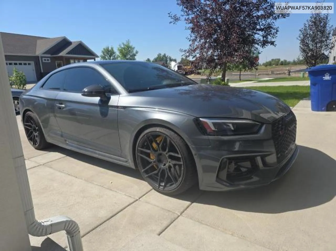 2019 Audi Rs5 VIN: WUAPWAF57KA903820 Lot: 70658014