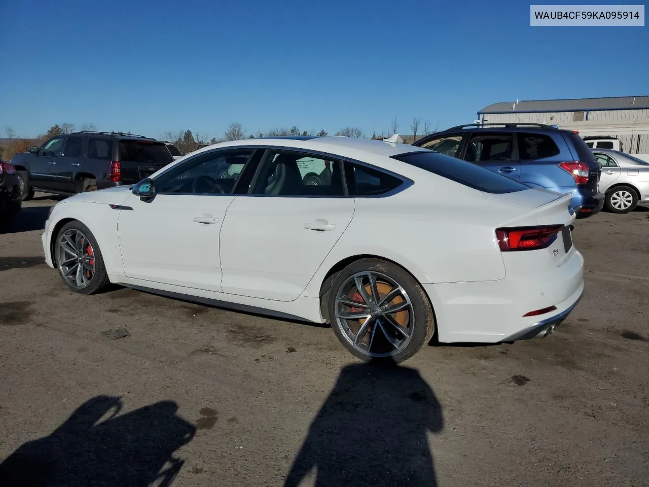 2019 Audi S5 Premium Plus VIN: WAUB4CF59KA095914 Lot: 80036044