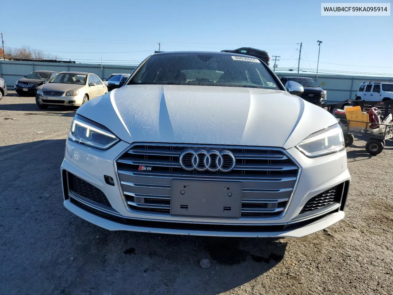 2019 Audi S5 Premium Plus VIN: WAUB4CF59KA095914 Lot: 80036044