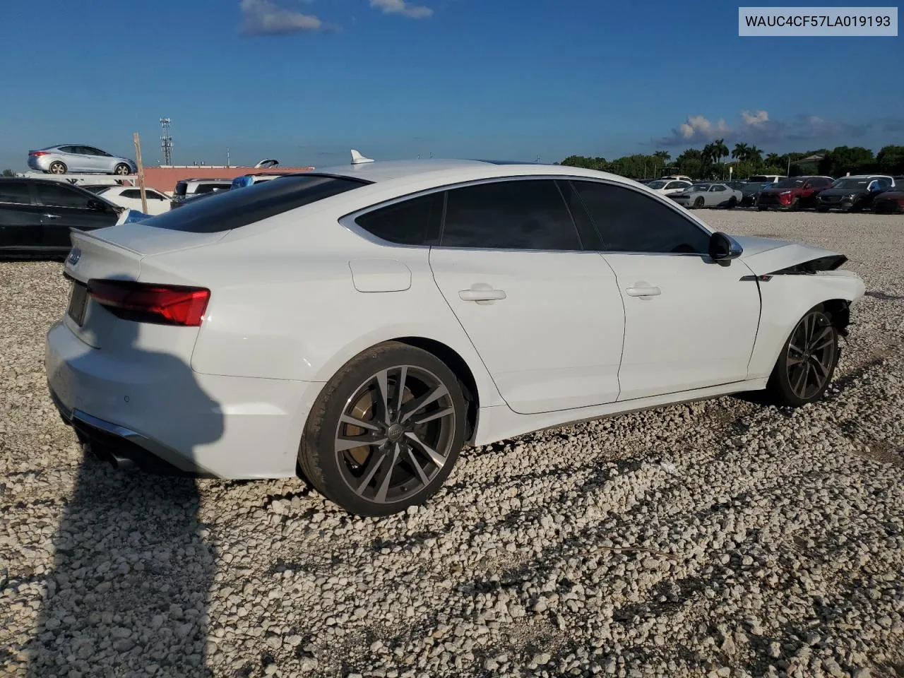 2020 Audi S5 Premium Plus VIN: WAUC4CF57LA019193 Lot: 72552434