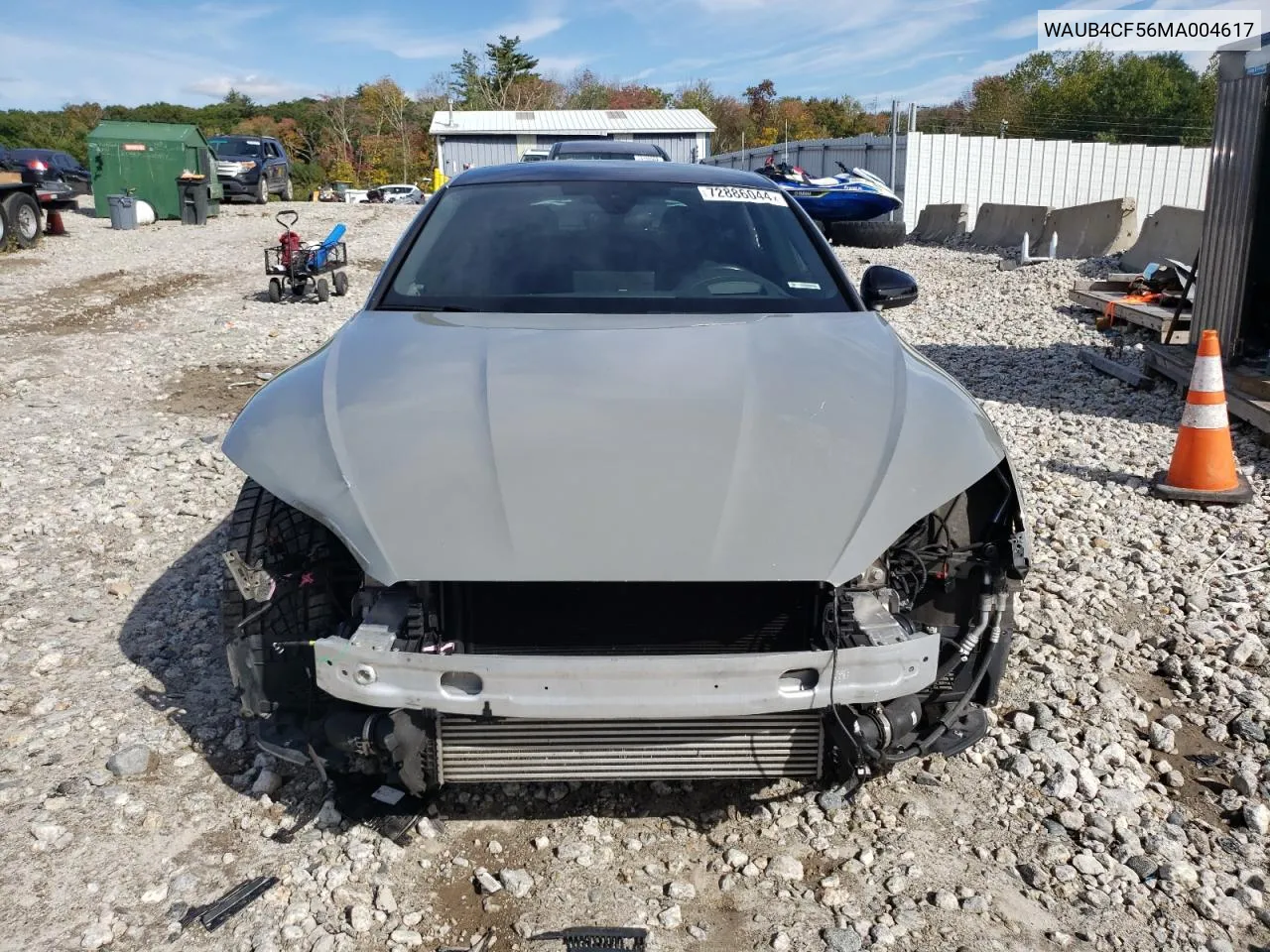 WAUB4CF56MA004617 2021 Audi S5 Prestige