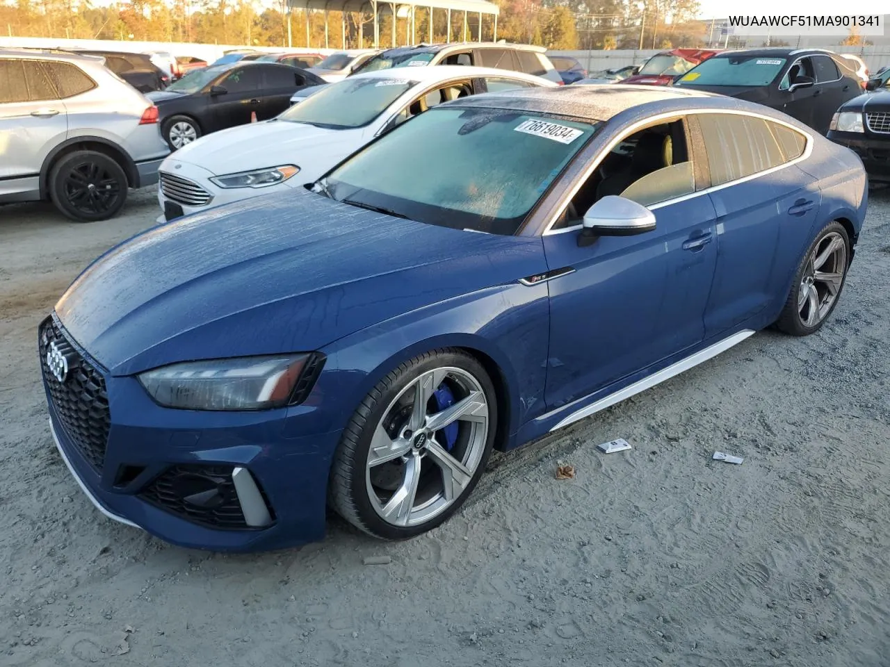 2021 Audi Rs5 VIN: WUAAWCF51MA901341 Lot: 76619034