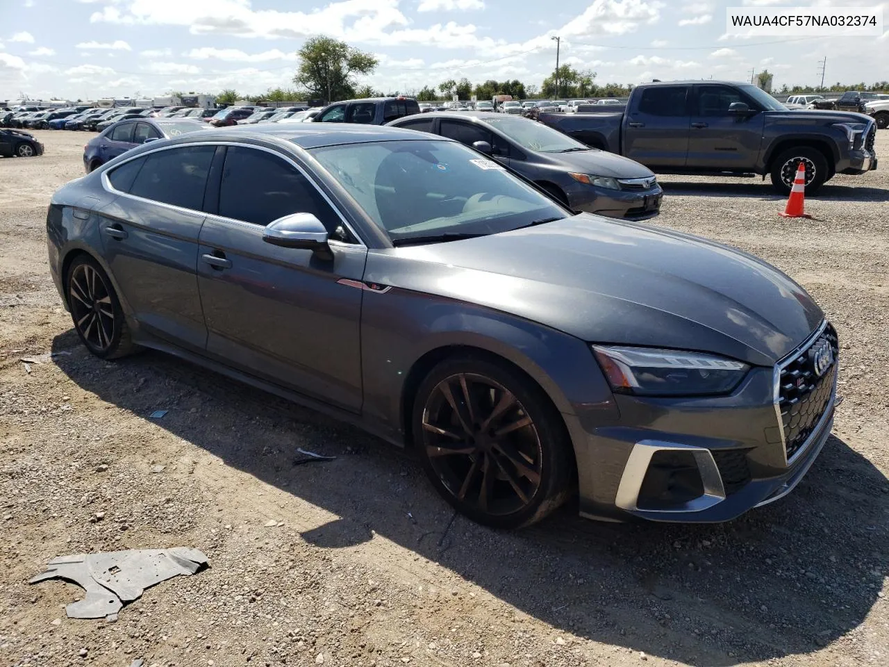 2022 Audi S5 Premium VIN: WAUA4CF57NA032374 Lot: 71952934