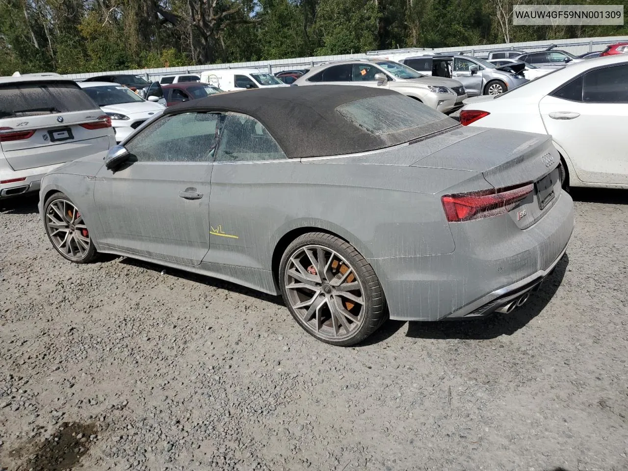 2022 Audi S5 Premium Plus VIN: WAUW4GF59NN001309 Lot: 79964164