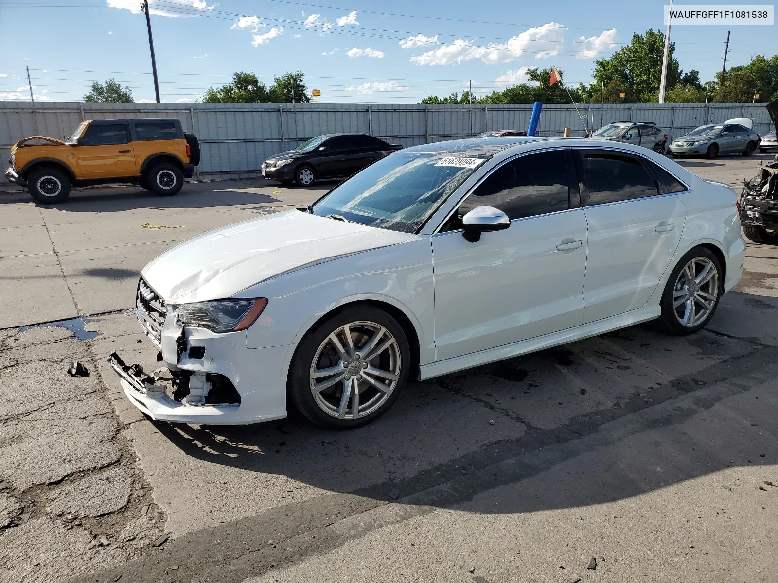 2015 Audi S3 Prestige VIN: WAUFFGFF1F1081538 Lot: 61629094