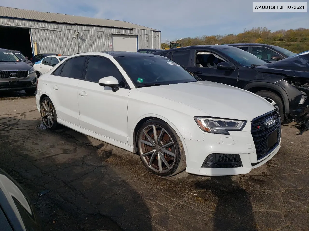 2017 Audi S3 Premium Plus VIN: WAUB1GFF0H1072524 Lot: 77965814