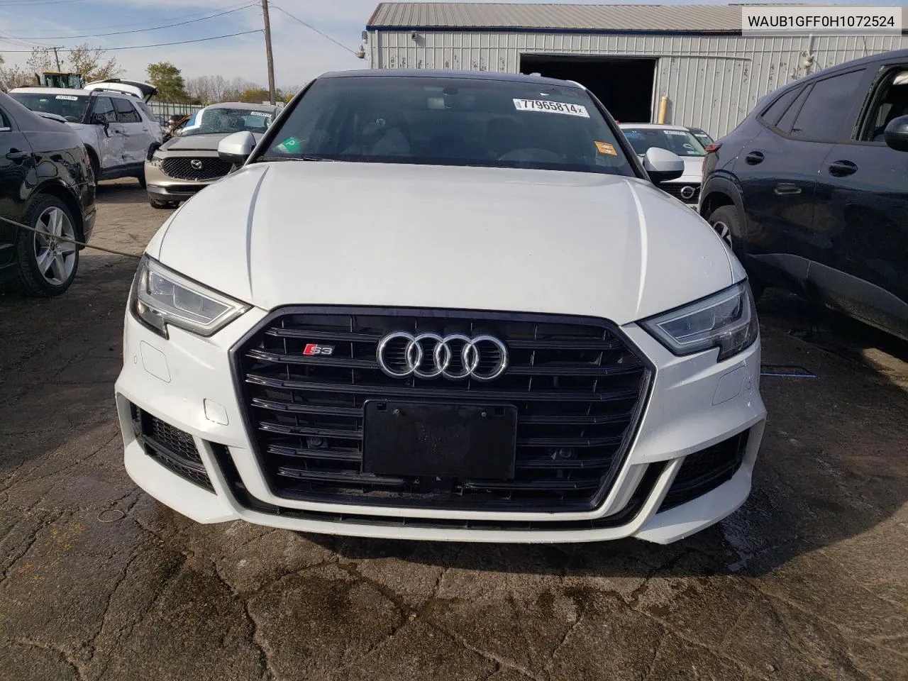 2017 Audi S3 Premium Plus VIN: WAUB1GFF0H1072524 Lot: 77965814