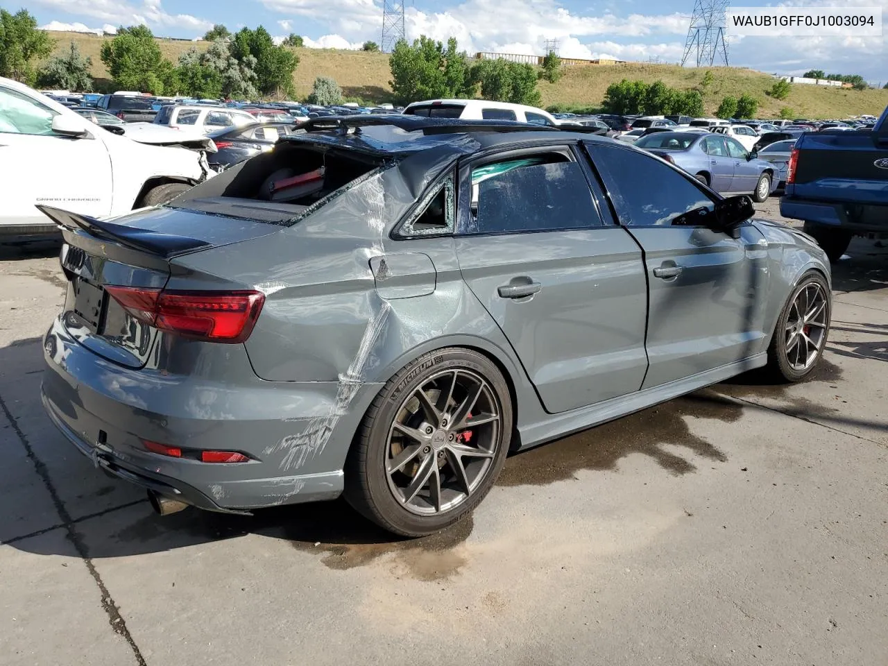 2018 Audi S3 Premium Plus VIN: WAUB1GFF0J1003094 Lot: 61700644