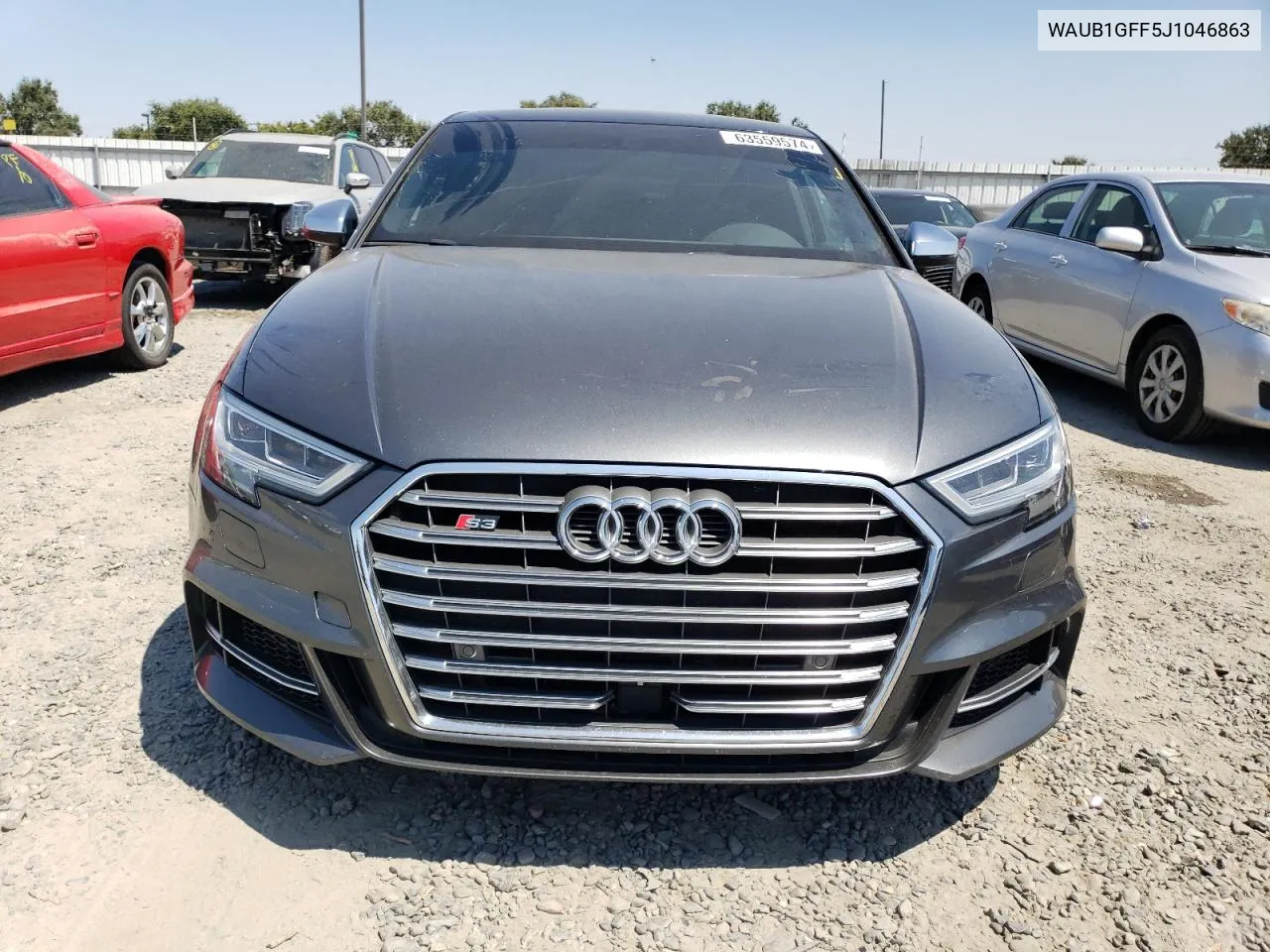 2018 Audi S3 Premium Plus VIN: WAUB1GFF5J1046863 Lot: 69717894