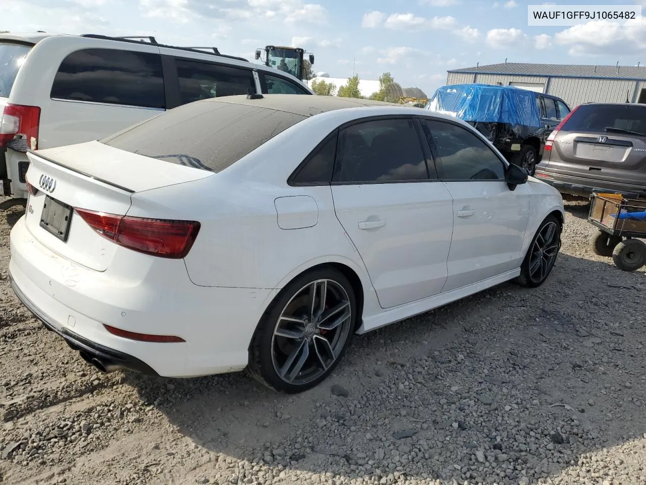 2018 Audi S3 Prestige VIN: WAUF1GFF9J1065482 Lot: 70177834