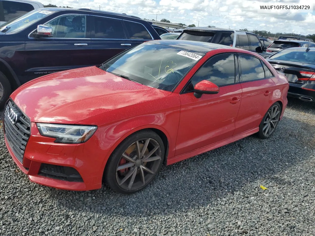 2018 Audi S3 Prestige VIN: WAUF1GFF5J1034729 Lot: 73842064