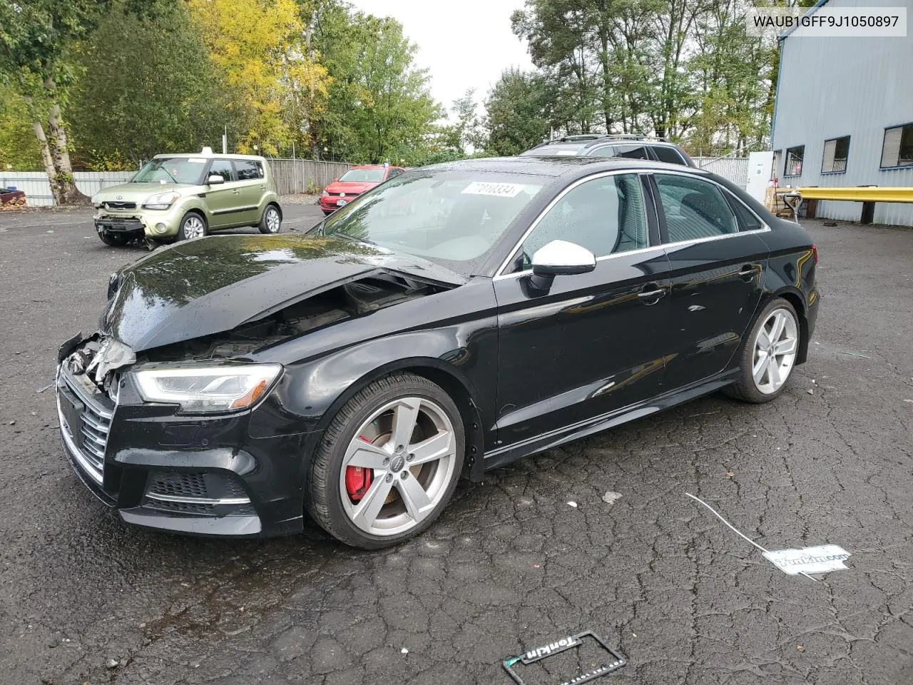 2018 Audi S3 Premium Plus VIN: WAUB1GFF9J1050897 Lot: 77010334