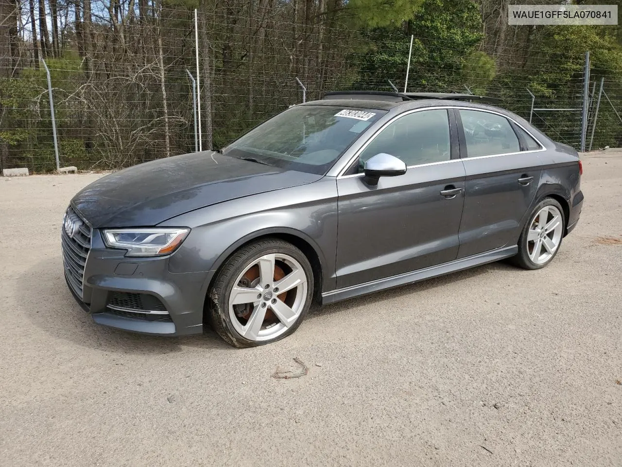 2020 Audi S3 Premium Plus VIN: WAUE1GFF5LA070841 Lot: 46303044