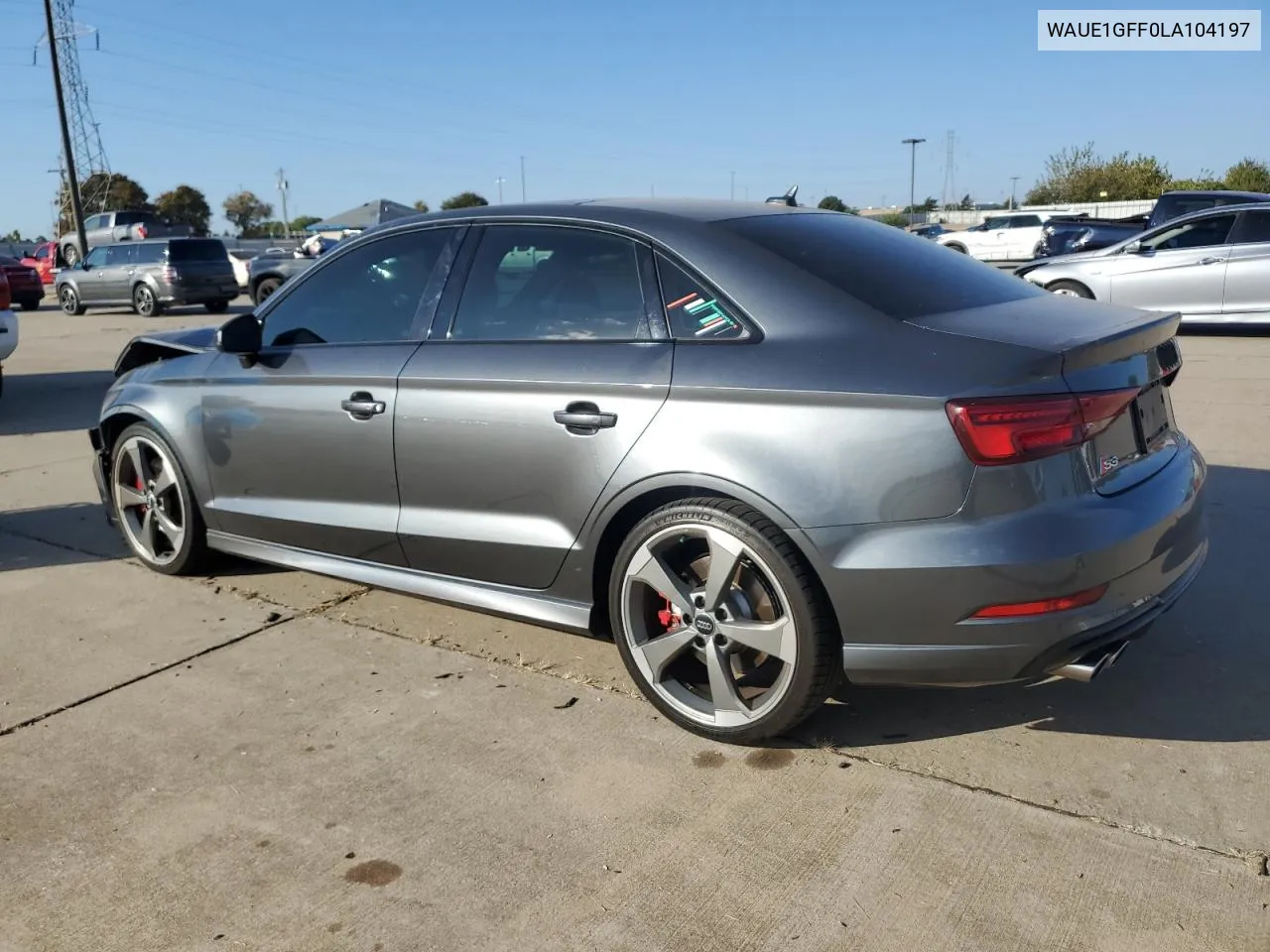 2020 Audi S3 Premium Plus VIN: WAUE1GFF0LA104197 Lot: 76975944