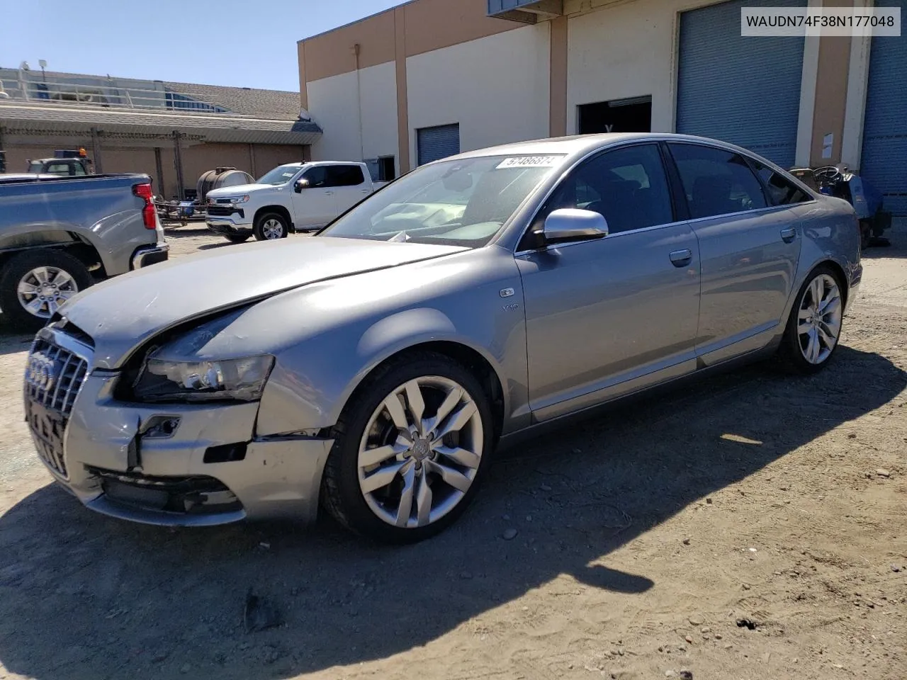 2008 Audi S6 Quattro VIN: WAUDN74F38N177048 Lot: 57486874